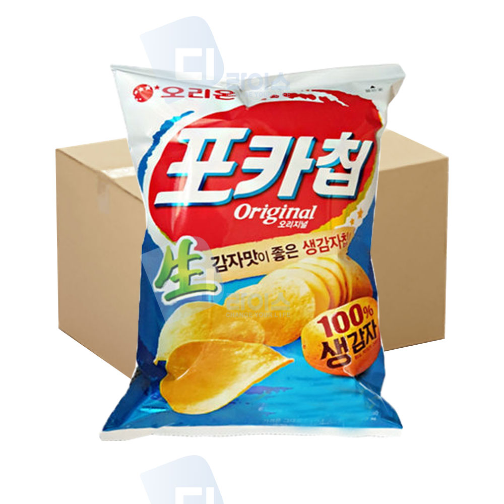 오리온 포카칩 오리지널 66g 20봉 1박스 소금 감자칩