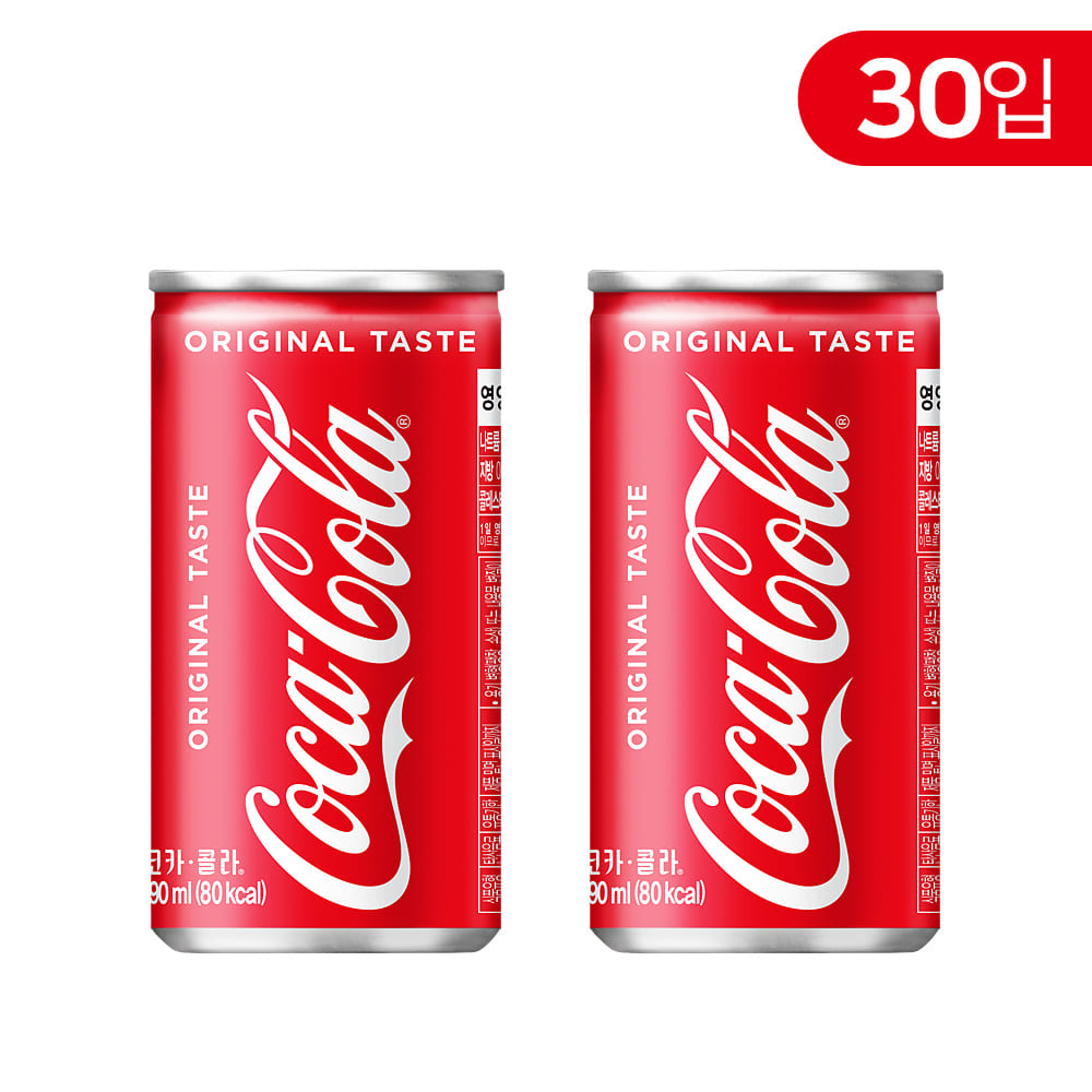 코카콜라 190ml 30개 탄산음료 청량음료 콜라